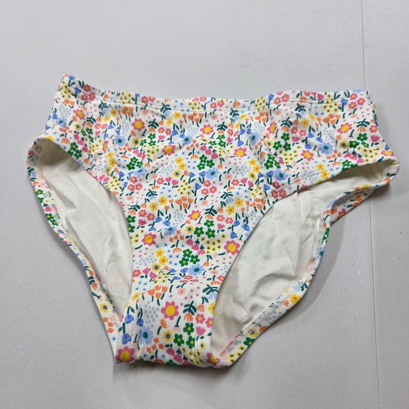 NWT QUINCE Tankini Swim Set Micro Ditsy Floral Kid Size 10 6835 - Picture 4 of 11